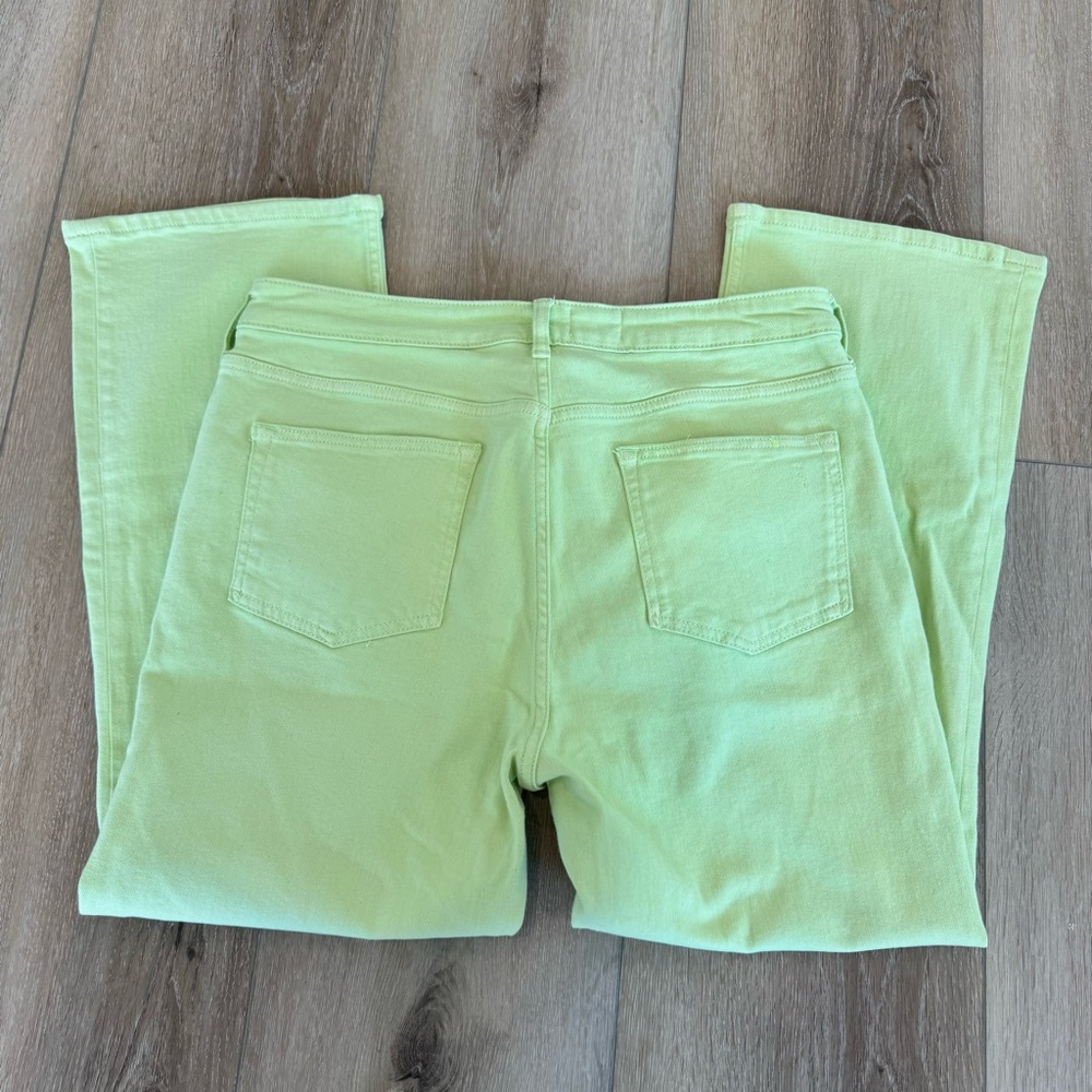Anthropologie by Pilcro The Yaya Pant Stylish Light Green Flared Jeans Size 32 - Picture 11 of 12